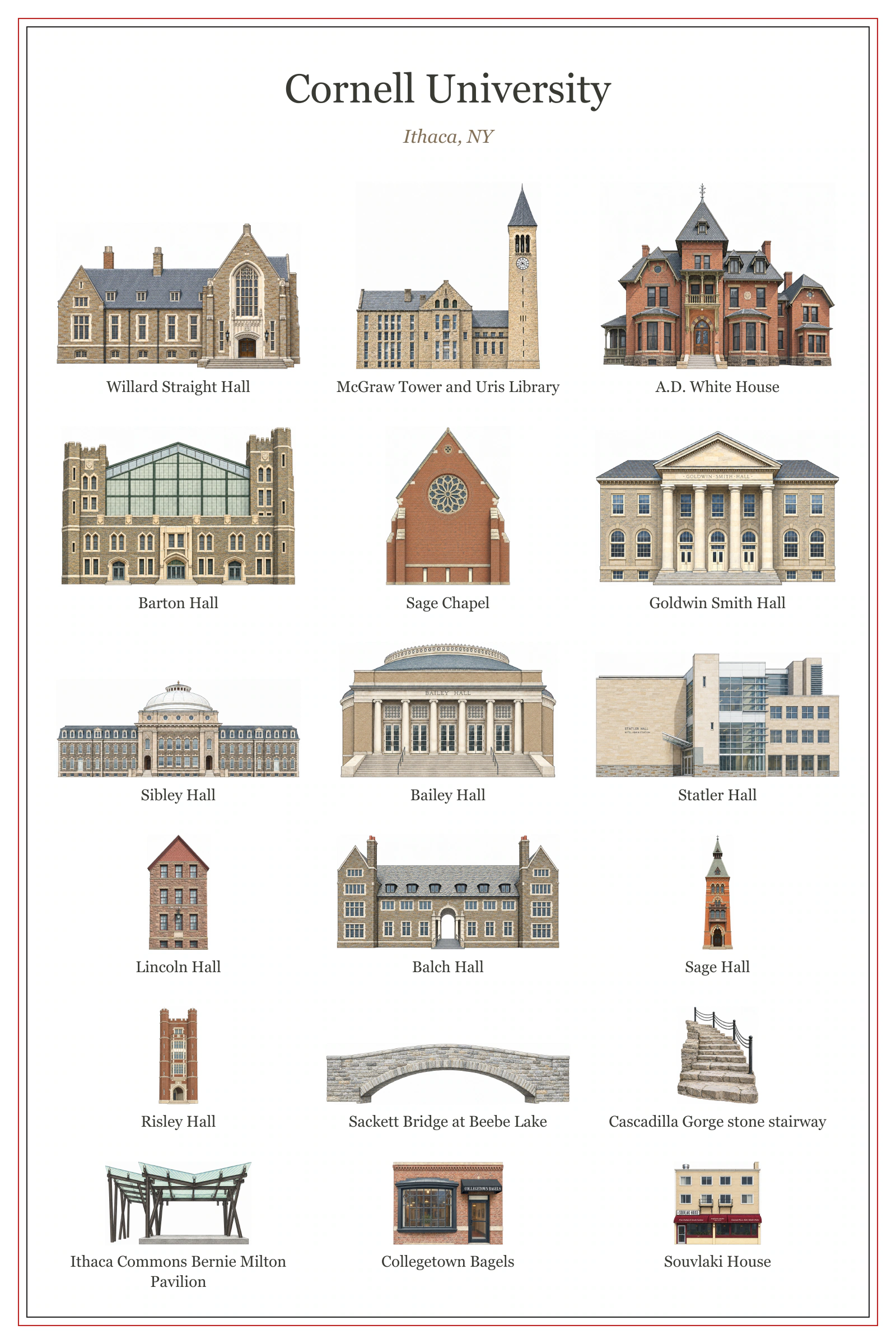 Cornell University college poster