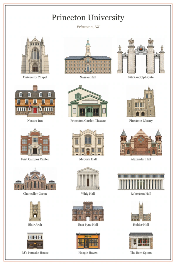 Princeton University college poster